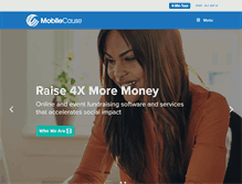 Tablet Screenshot of mobilecause.com